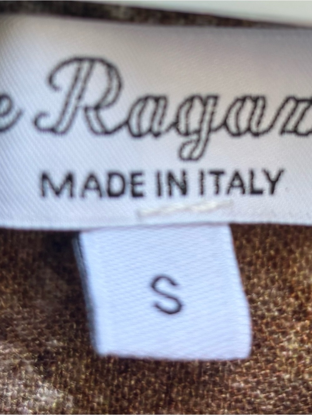 Le Ragazze Brown & Cream Abstract Button-Front Top - Picture 2 of 4